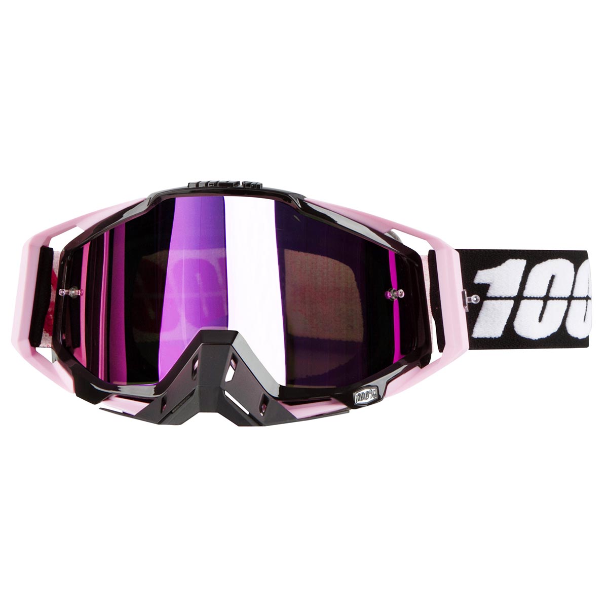 100% Maschera Racecraft Floyd - Mirror Pink