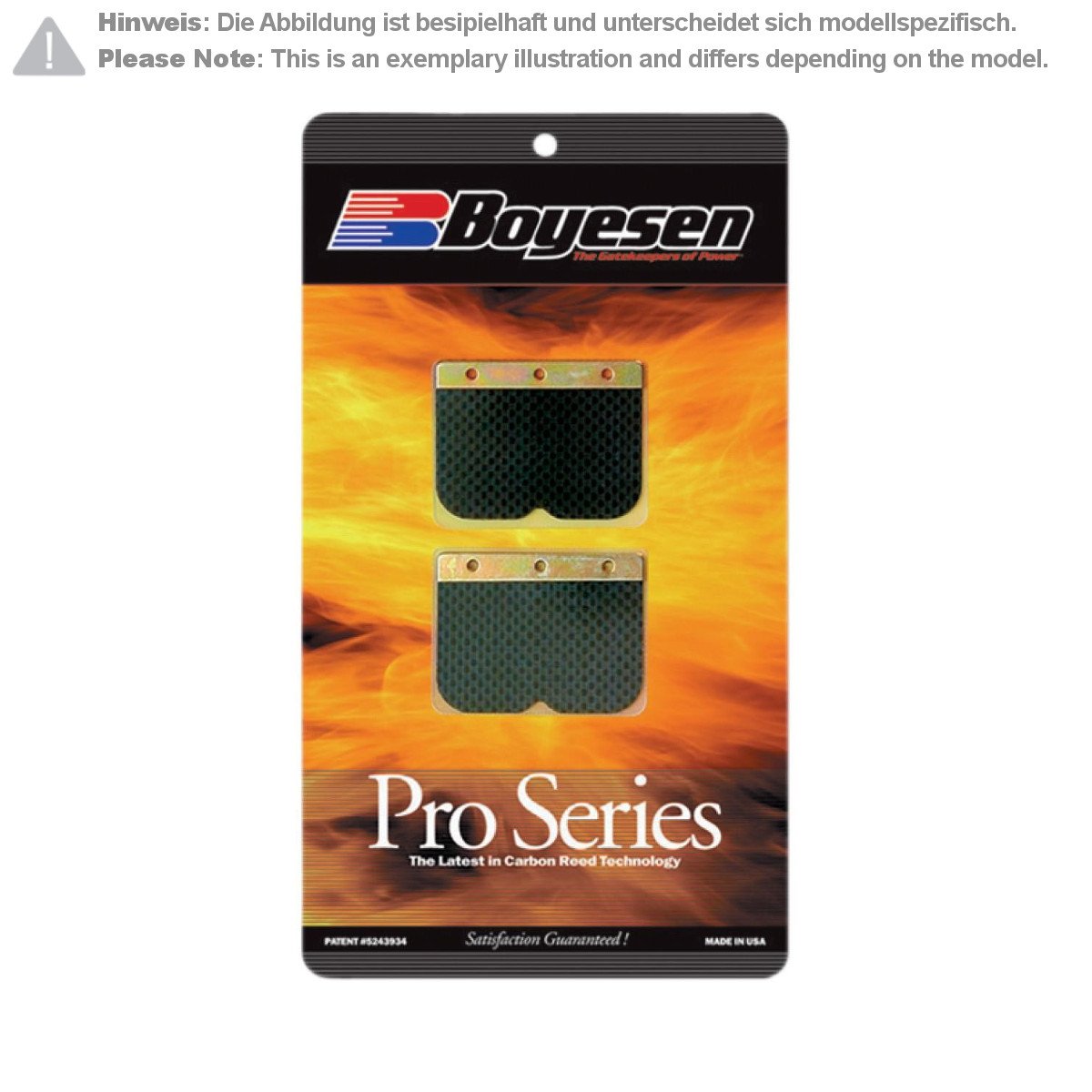 Boyesen Clapets de Rechange Pro Series pour Boîte à Clapet RAD34E