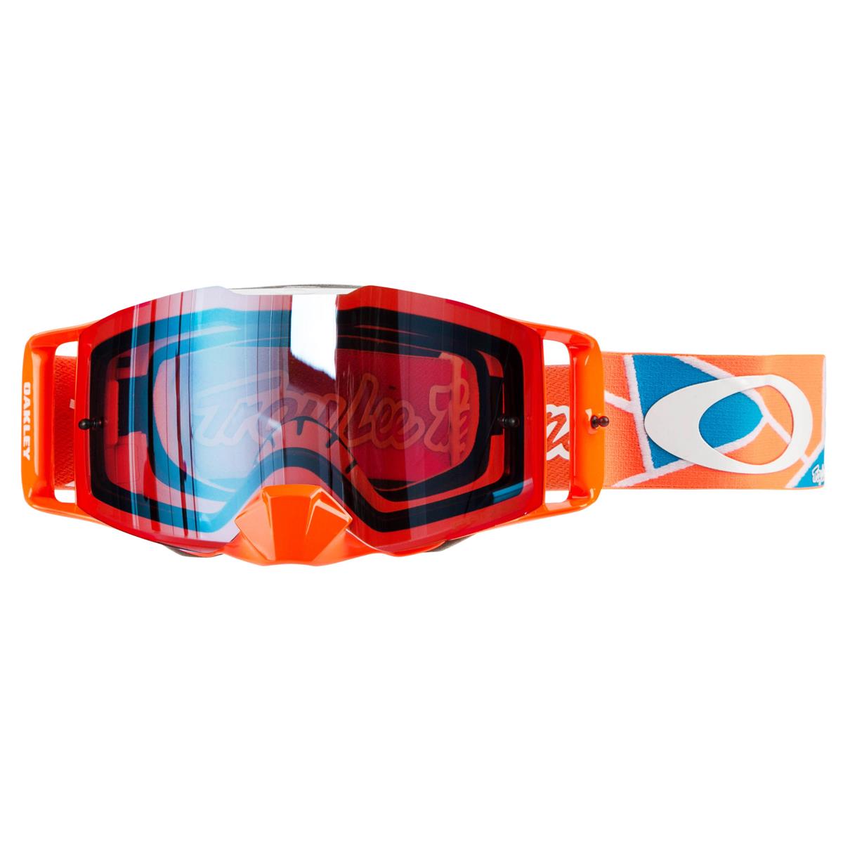 Oakley Masque Front Line MX Troy Lee Designs Metric Red Org - Prizm Sapphire Anti-Fog
