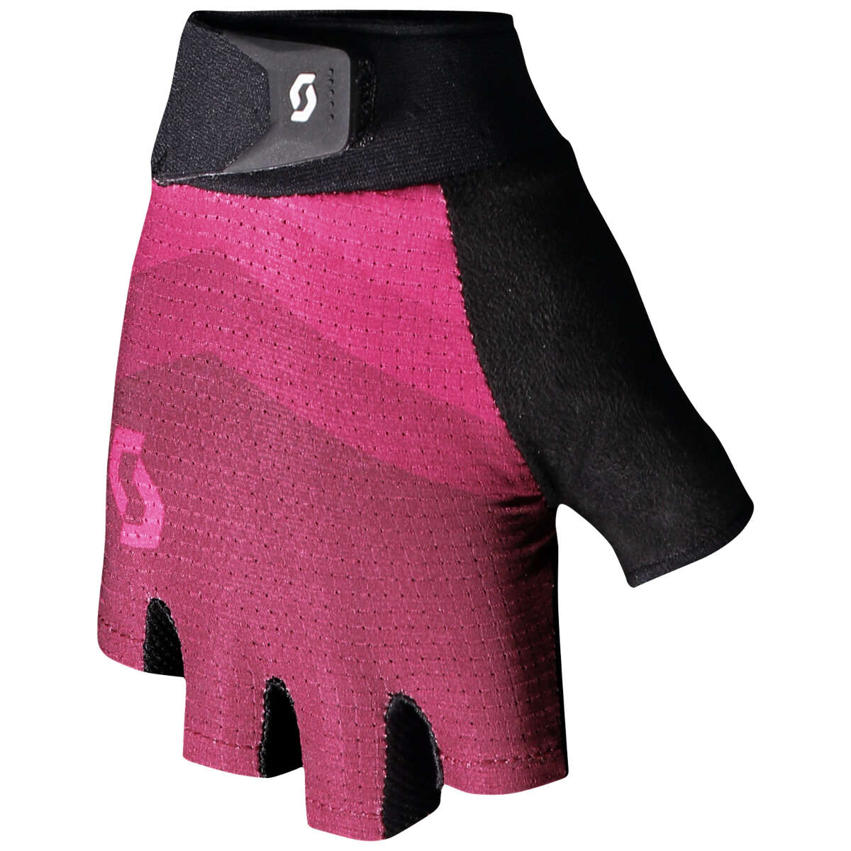 Scott Girls Gloves Short Finger Essential Tibetan Red/Azalea Pink