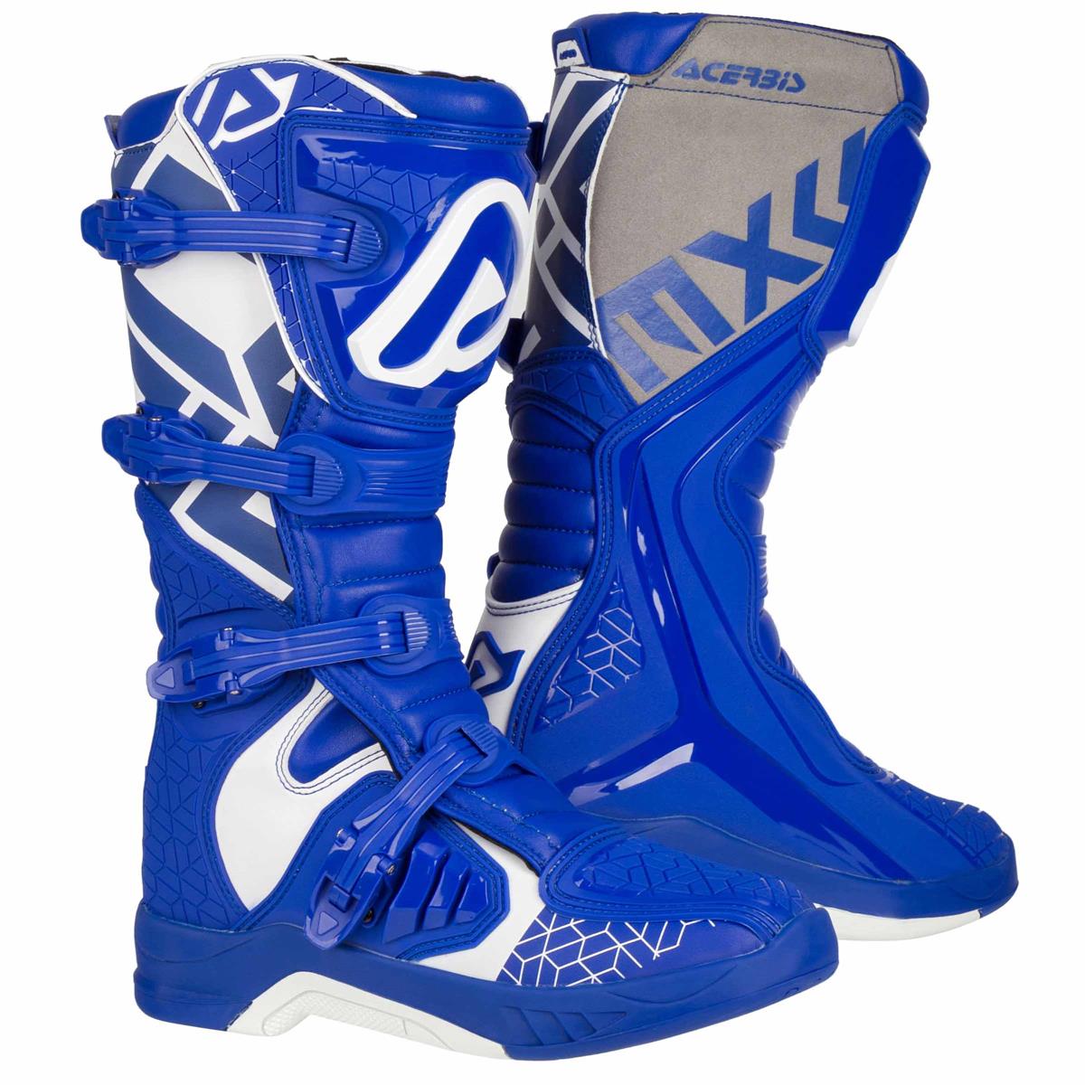 Acerbis MX Boots X-Team Blue/White | Maciag Offroad