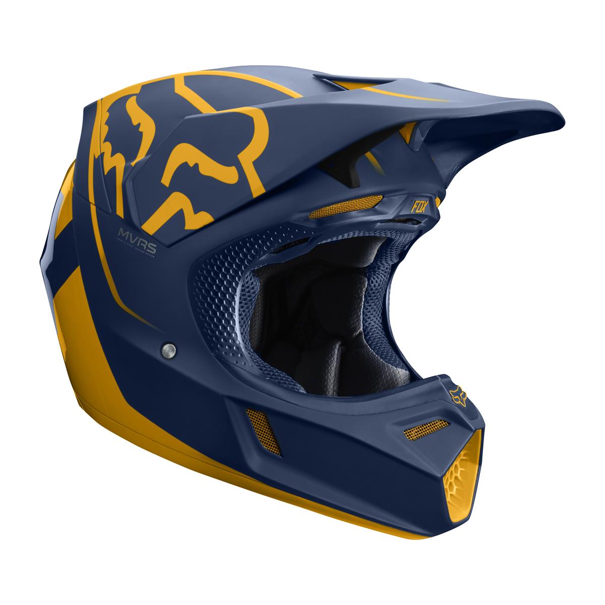 Fox Helmet V3 Kila - Navy/Yellow