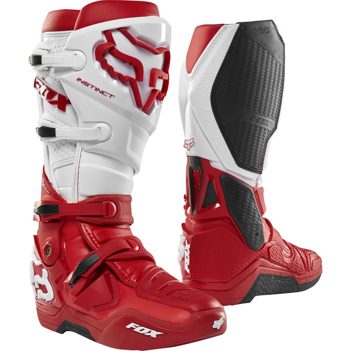 Fox Motocross-Stiefel Instinct Rot