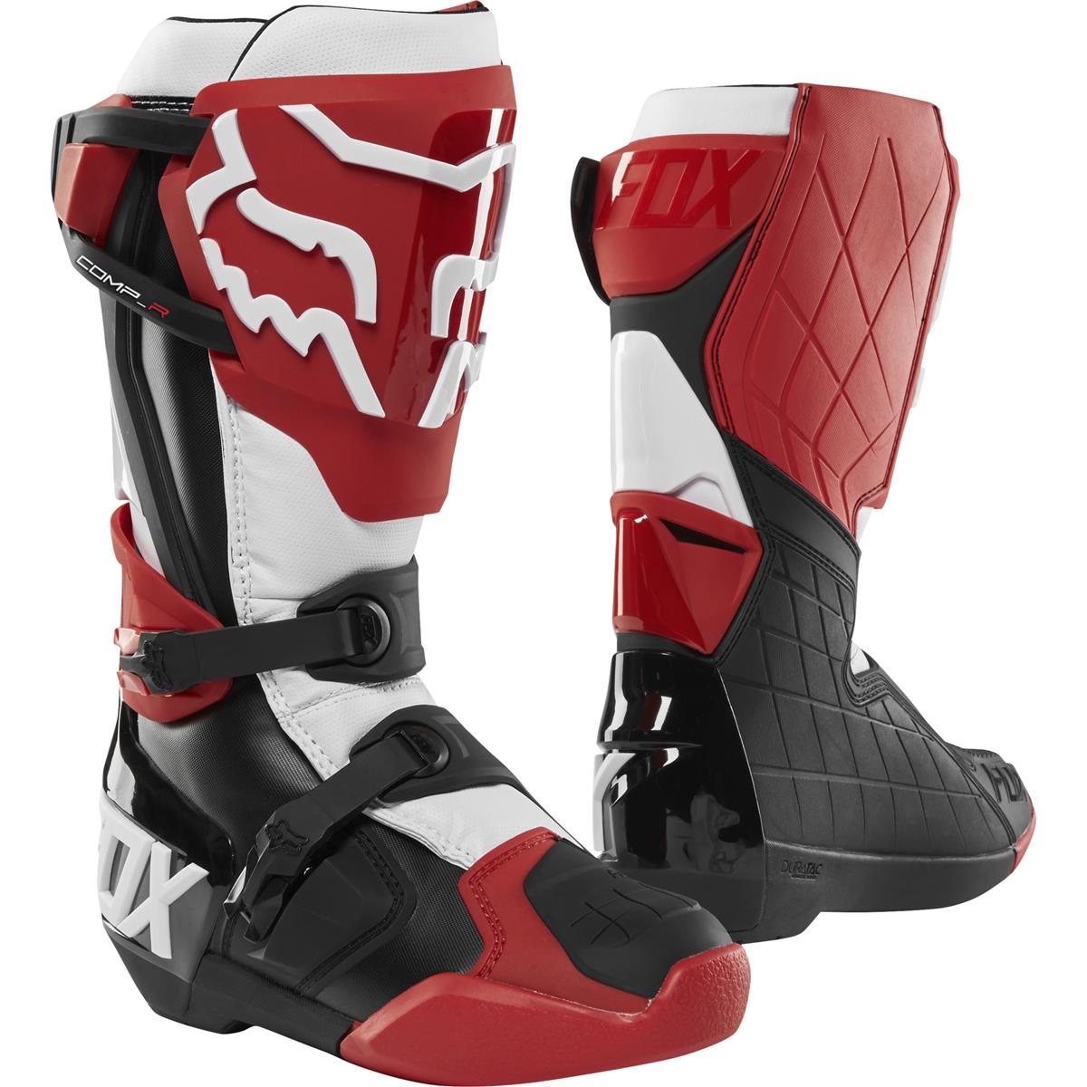 Fox Motocross-Stiefel Comp R Rot/Schwarz/Weiß