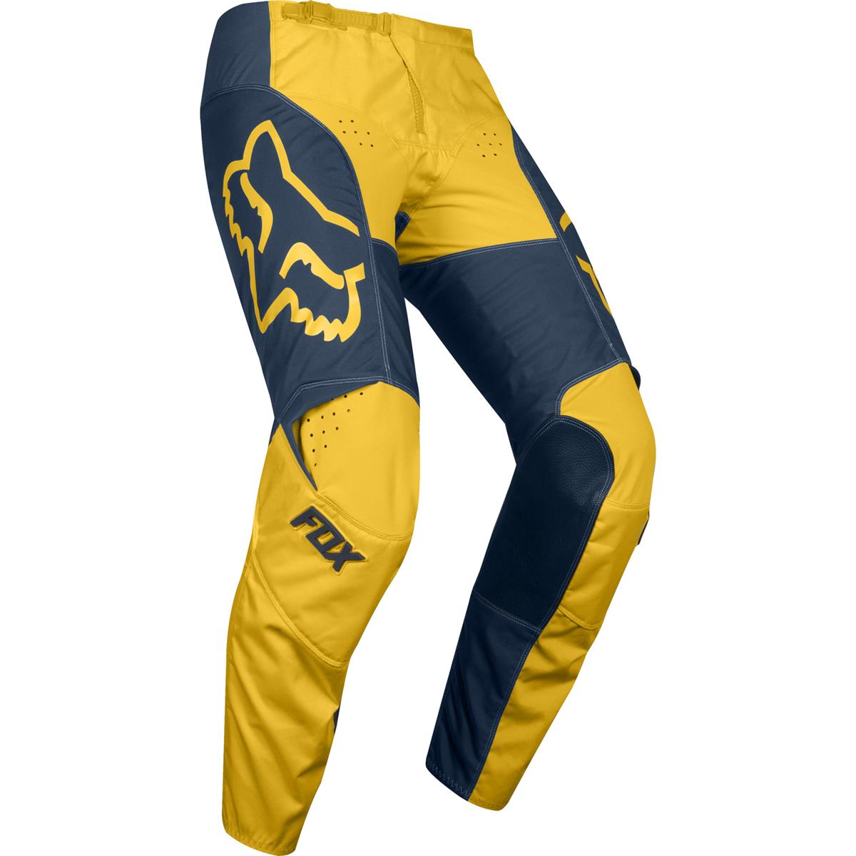 Fox Racing 2019 180 PRZM Jersey and Pants Combo Offroad Gear Set Adult Mens Navy/Yellow Medium Jersey/Pants 30W 