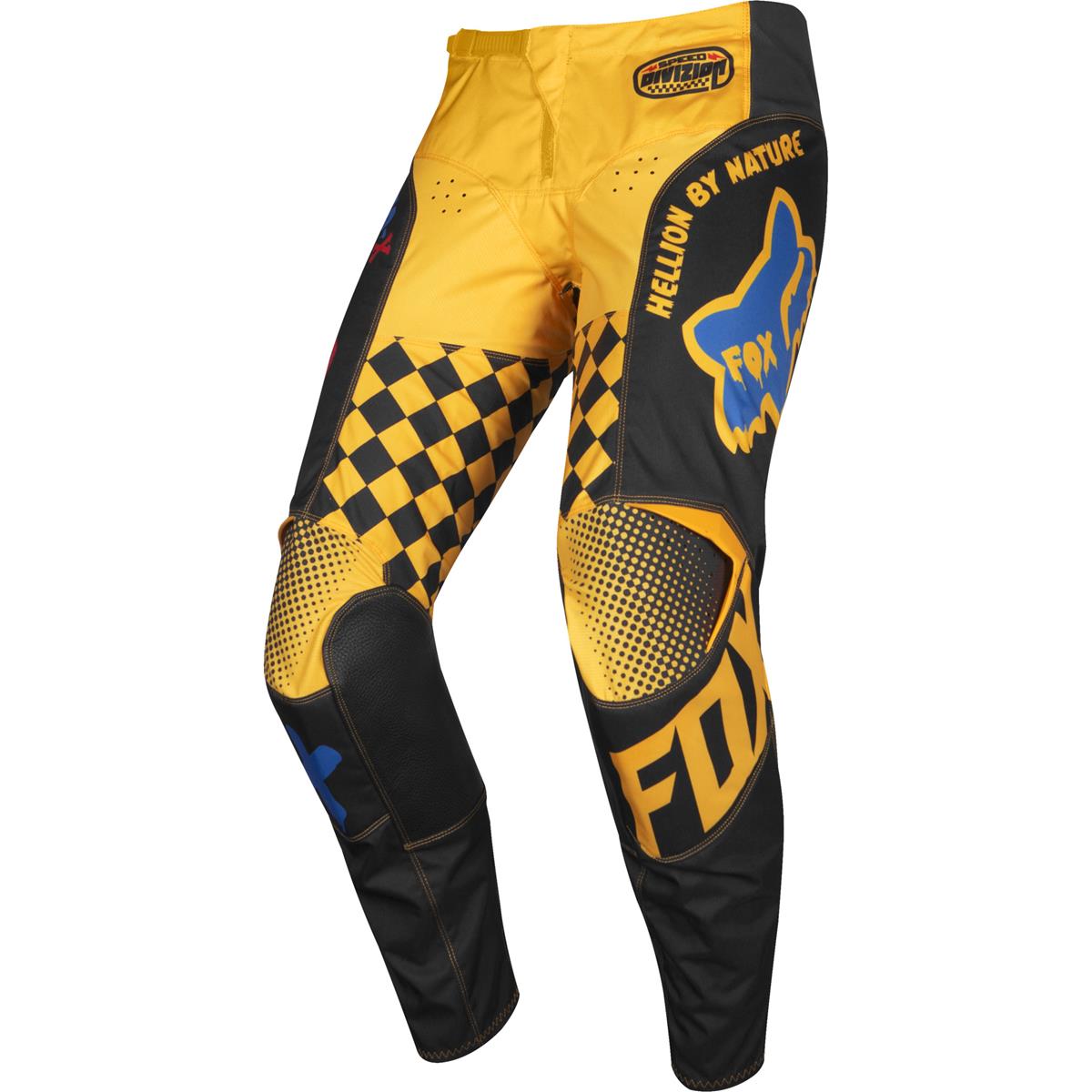 Fox Pantalon MX 180 Czar Black/Yellow