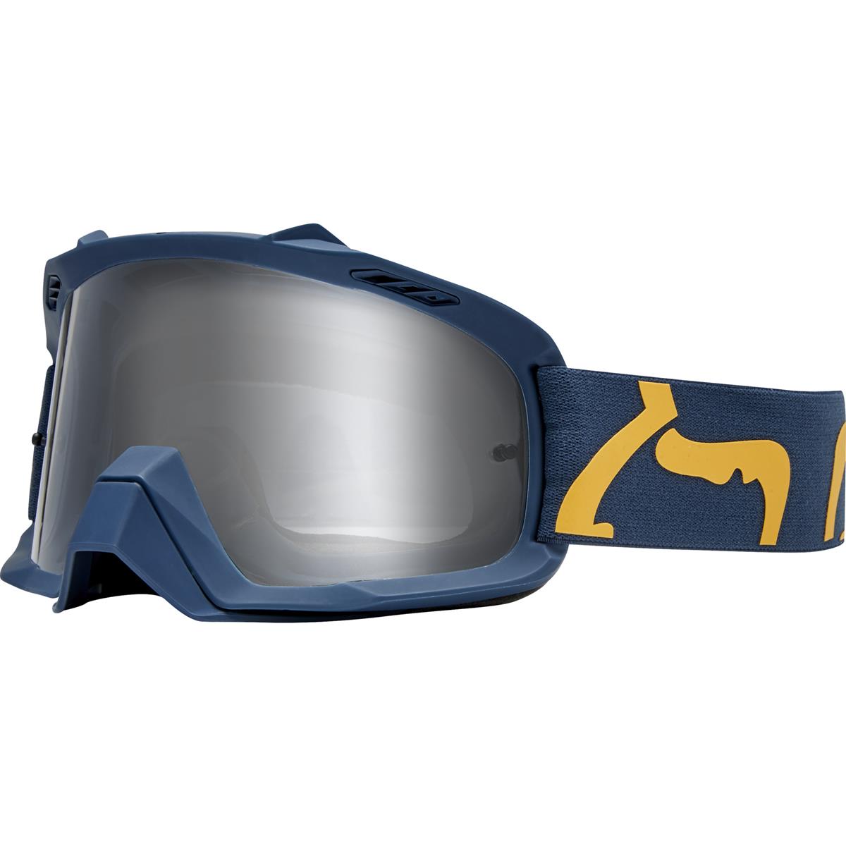 Fox Goggle Air Space Race Navy/Yellow - Grey