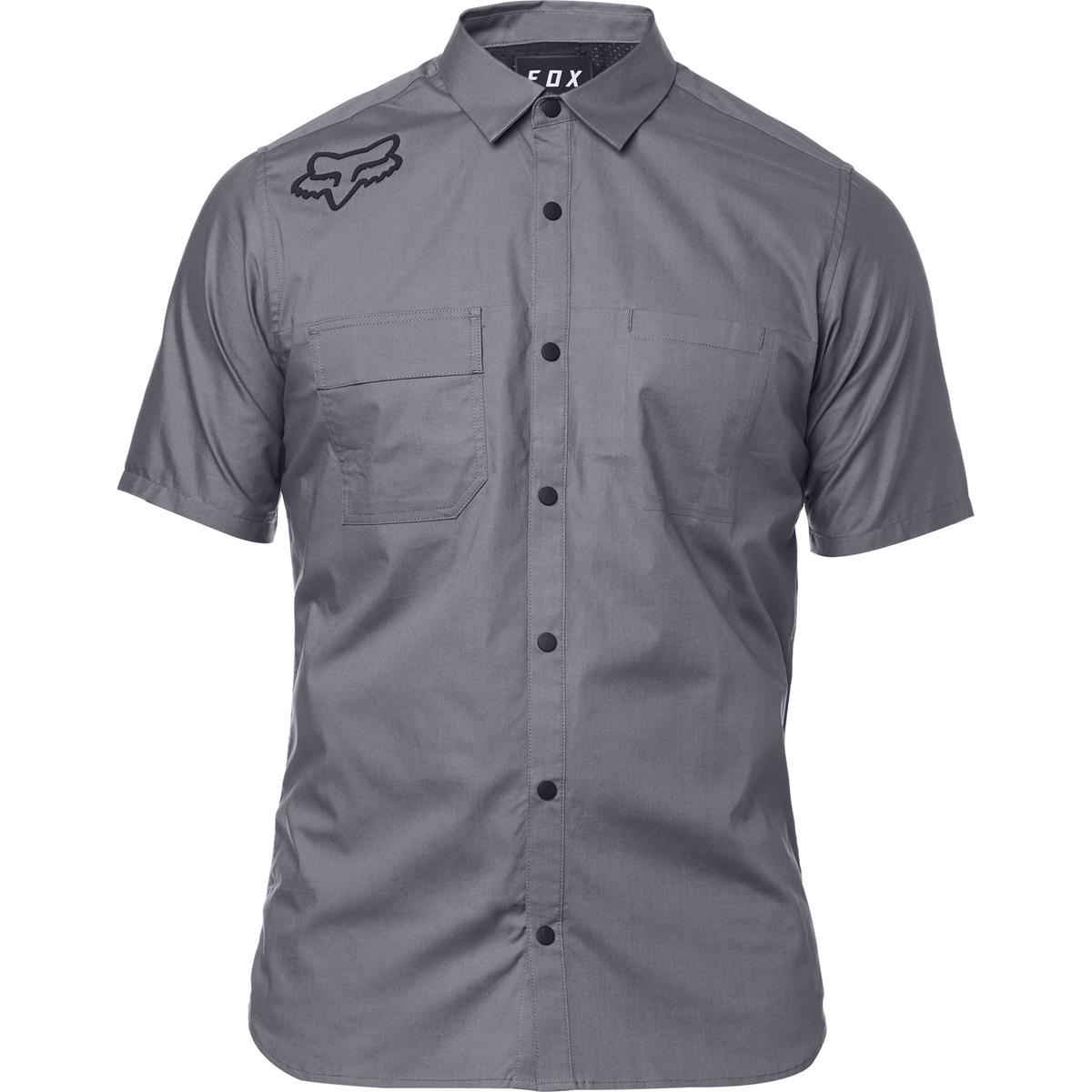 Fox Shirt Short Sleeve Redplate Flexair Steel Grey