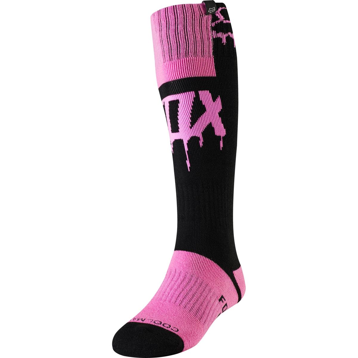 Fox Girls Socks MX Sock Mata Drip Black/Pink