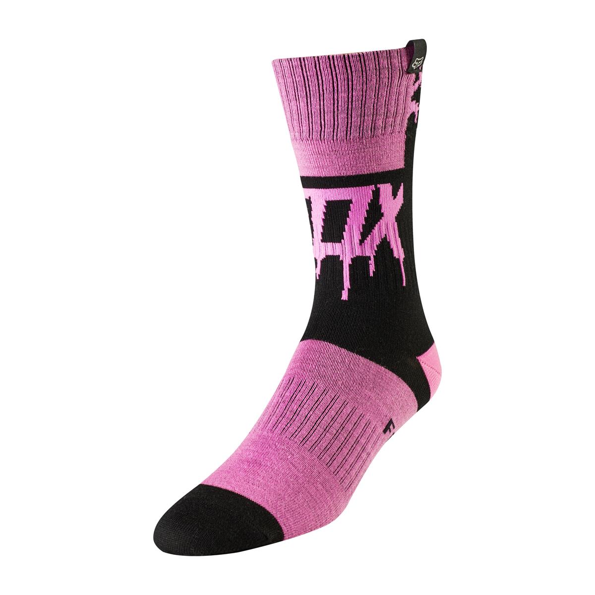 Fox Enfant Fille Chaussettes MX MX Sock Mata Drip Black/Pink