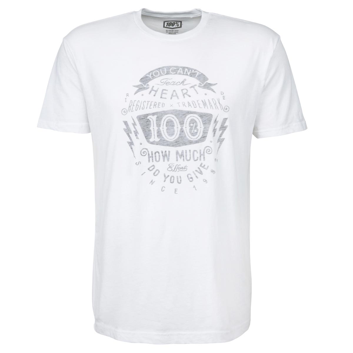100% T-Shirt Fullface Weiß - Second Hand