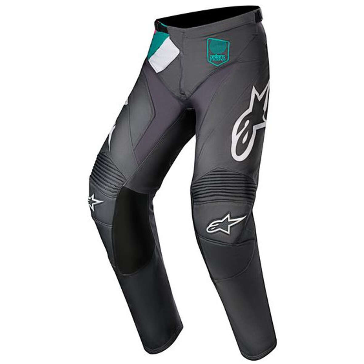 Alpinestars MX Pants Racer Limited Edition Indy Vice - Grey/Pink/Turqouise