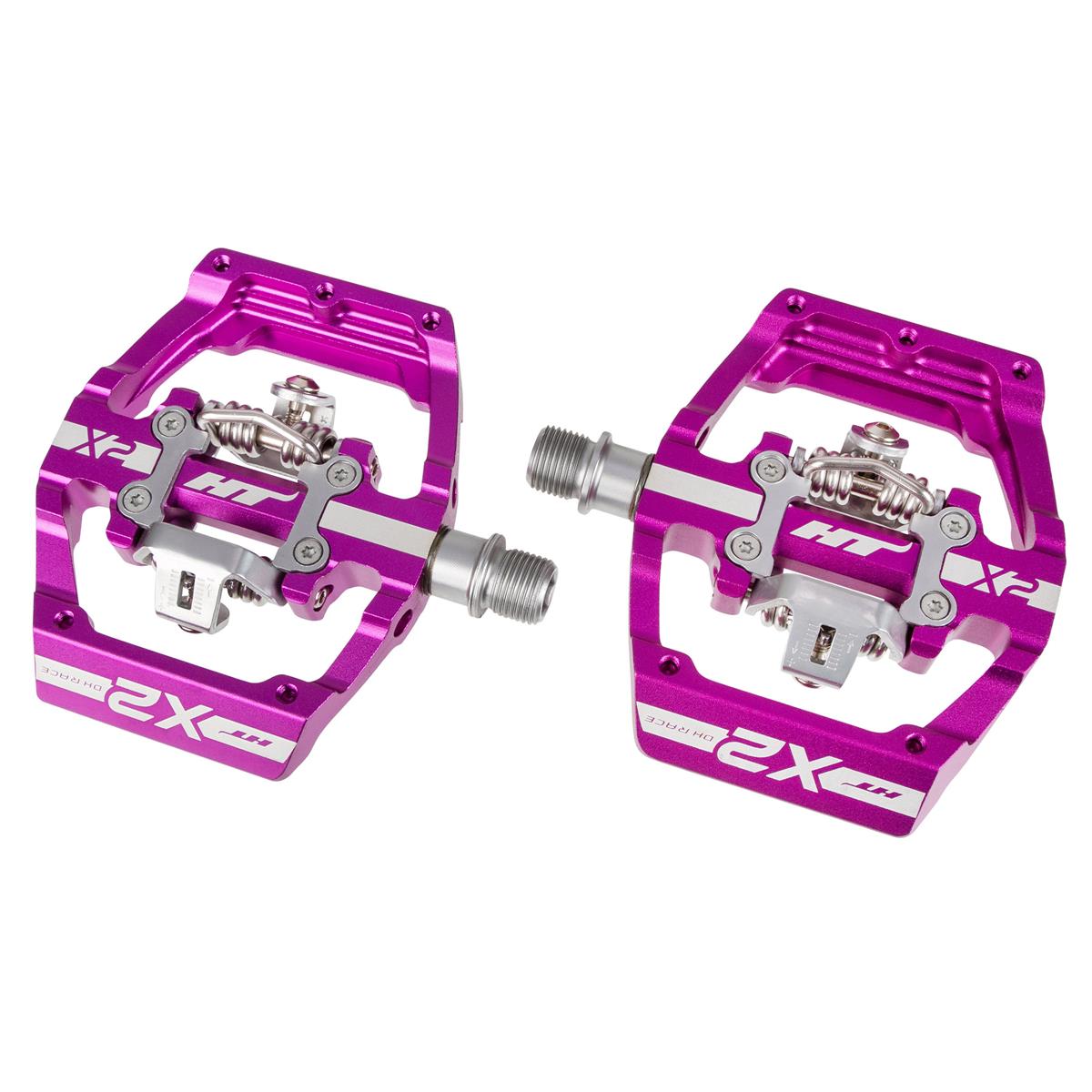 HT Components Clipless Pedals X2 Purple