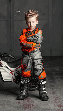Kids Motocross Armour XTRM Off Road Junior Childrens Protective Gear Full Deflector Jacket 